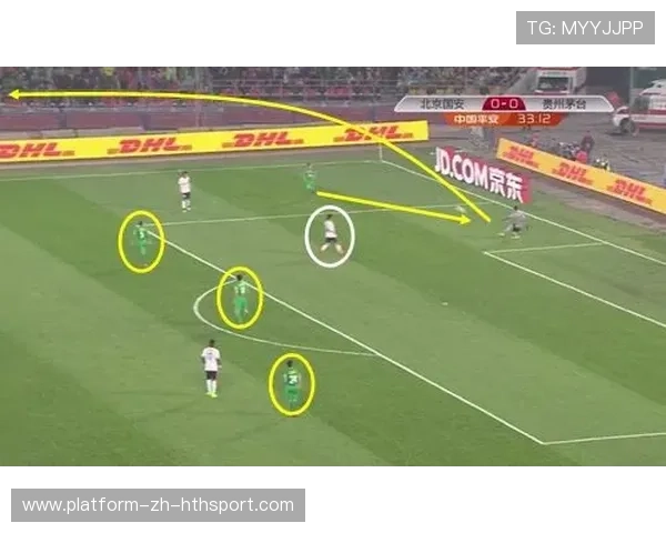 北京国安前场压迫让对手出球持续受限